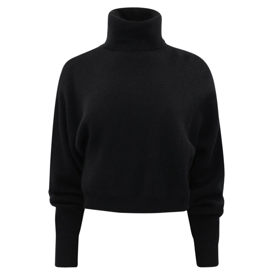 Clothing Crush Cashmere | Changi Roll Neck Sweater White (Out Of Stock)
