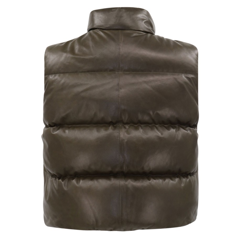 Clothing Polo Ralph Lauren | Luxe Sheep Skin Insulated Vest Deep Loden
