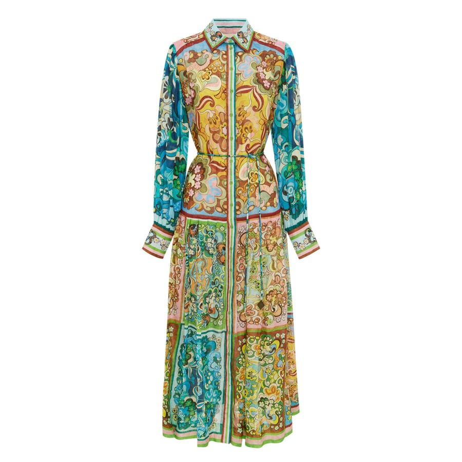 Clothing Alemais | Dreamer Midi Shirtdress Multi