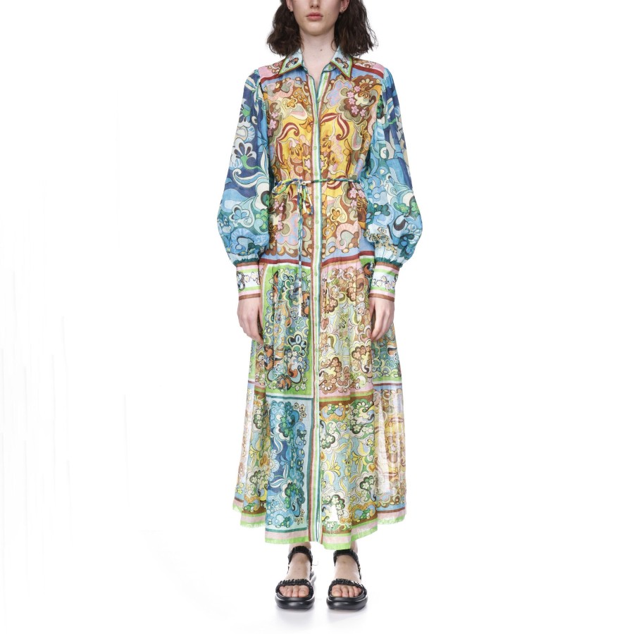 Clothing Alemais | Dreamer Midi Shirtdress Multi