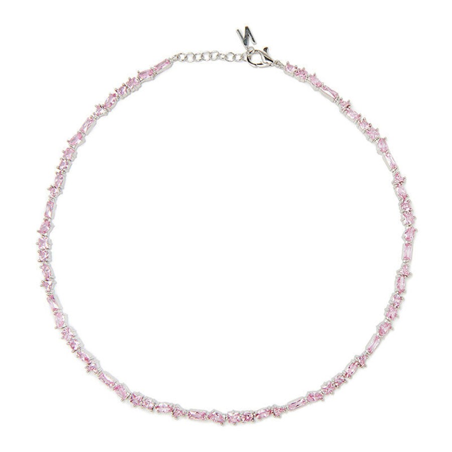 Jewelry Nickho Rey | Julie Tennis Necklace Pink