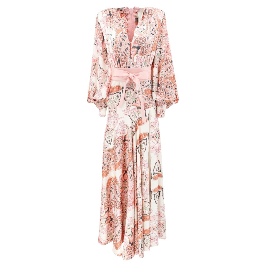 Clothing Bronx and Banco | Carmen Garden Paisley Gown Pink