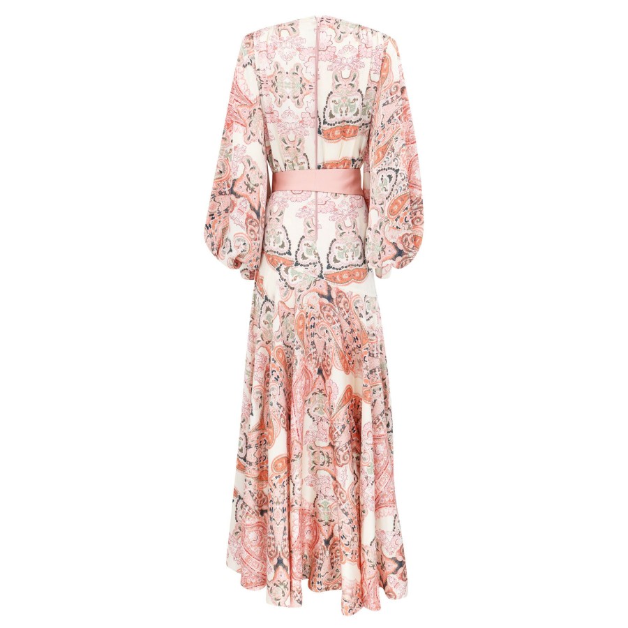 Clothing Bronx and Banco | Carmen Garden Paisley Gown Pink