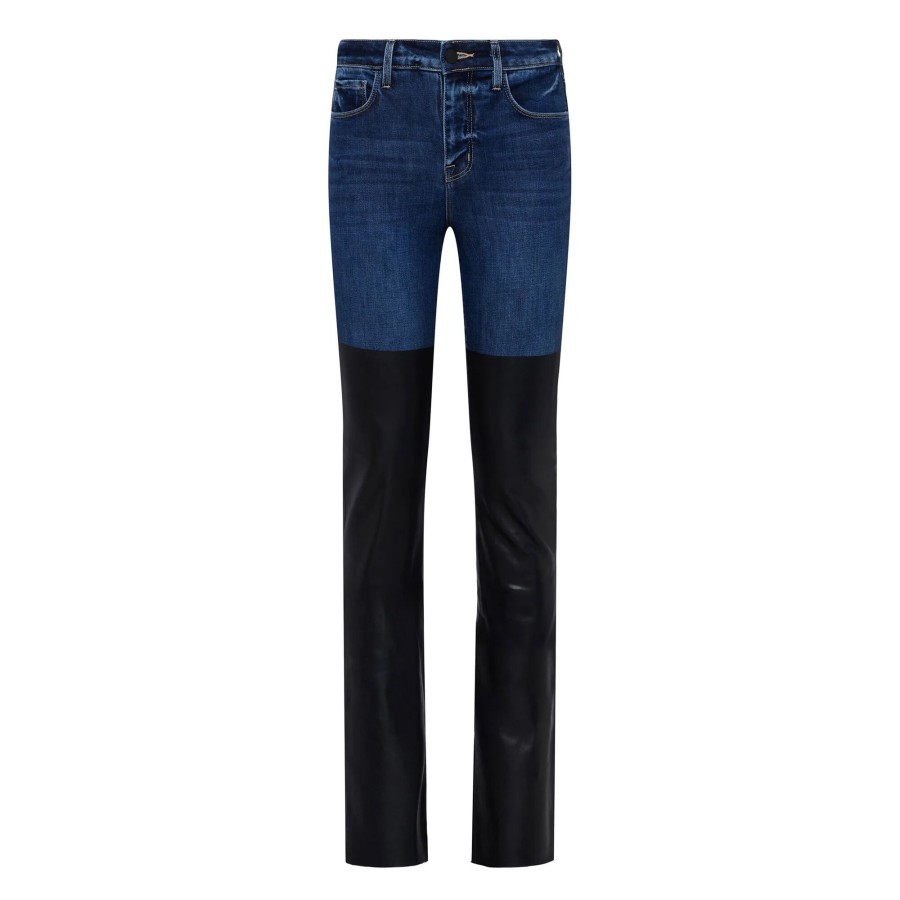 Clothing L'Agence | Ruth Coated Jean Magnolia/Black Coated
