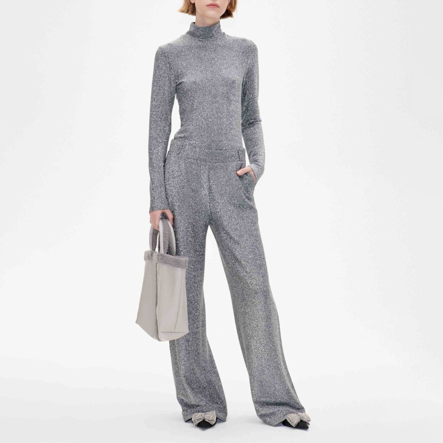 Clothing Baum Und Pferdgarten | Jacka Shimmer Long Sleeve Blouse Gray