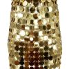 Clothing Rabanne | Paillette-Embellished Mini Skirt Royale Gold