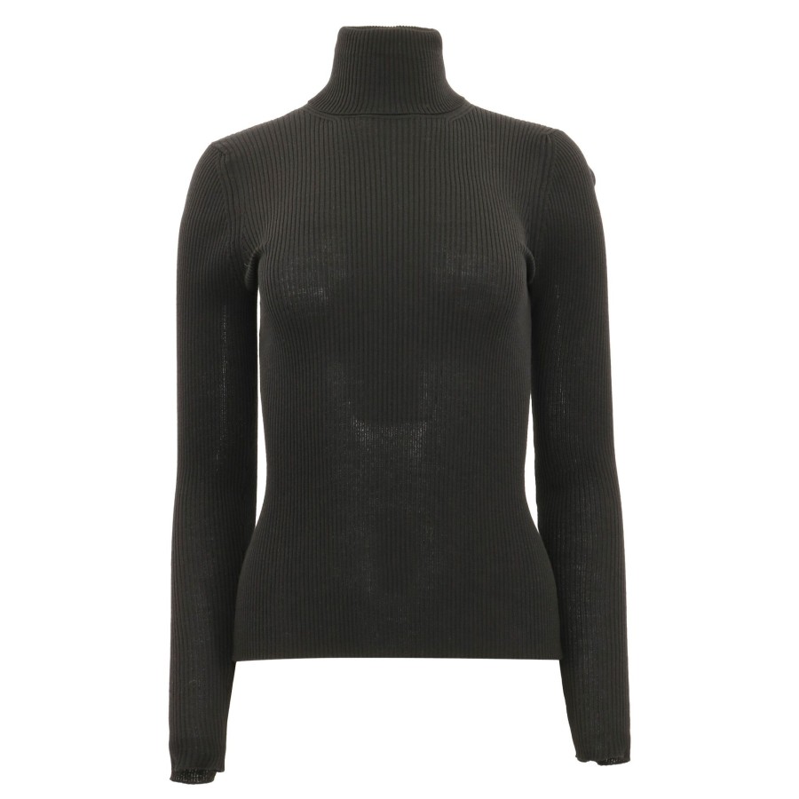 Clothing Twp | Wool Knit Turtleneck Black