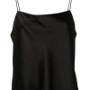 Clothing Alice + Olivia | Harmon Drapey Slip Tank Black