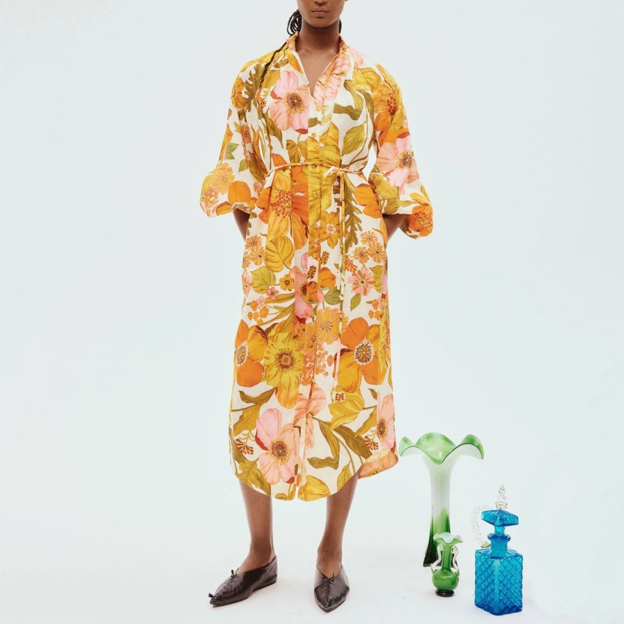 Clothing Alemais | Silas Midi Shirtdress Multi
