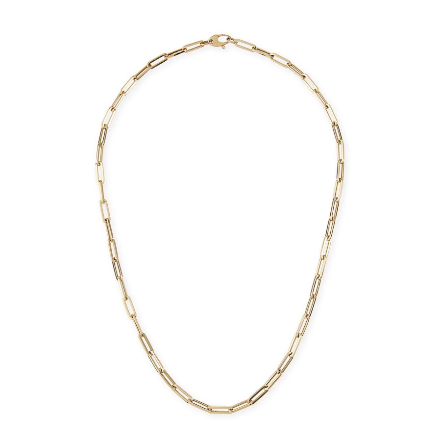 Jewelry Kastel Designs | 14K Small Link La Seta Necklace, 18"L 14K Yellow Gold