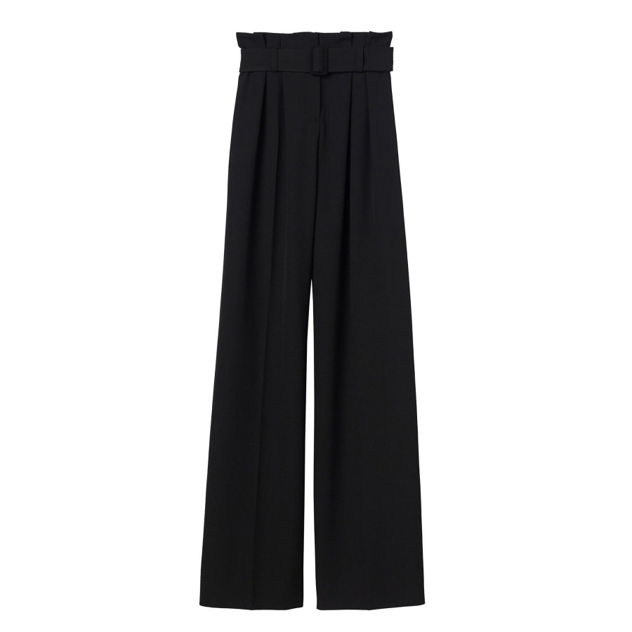 Clothing A.L.C. | Shayna Pleated Wide Leg Pant Black