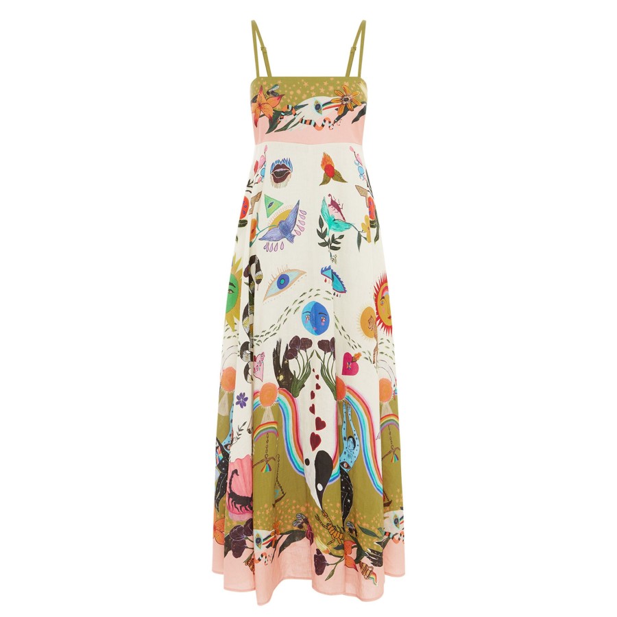 Clothing Alemais | Evergreen Midi Sundress Multi