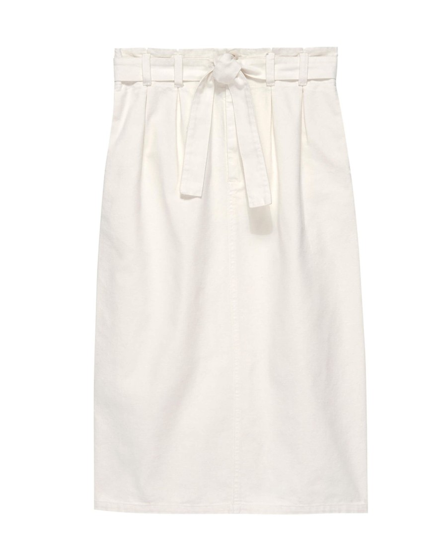 Clothing The Great | The Trouser Pencil Skirt White