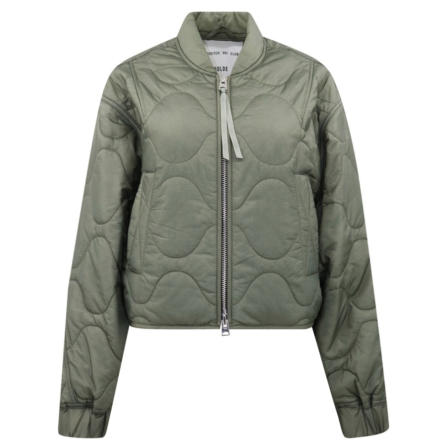 Clothing Agolde | Iona Quilted Jacket Laurel