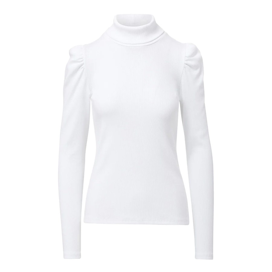 Clothing Veronica Beard | Cedar Turtleneck White