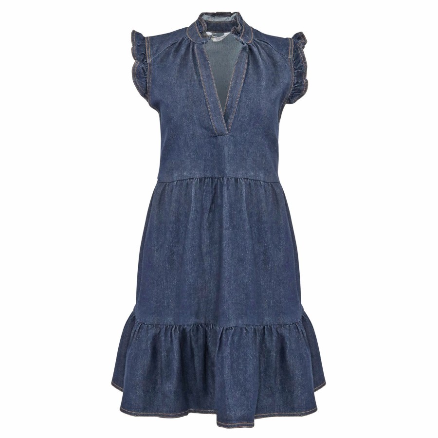 Clothing Amanda Uprichard | Alcott Denim Dress Indigo