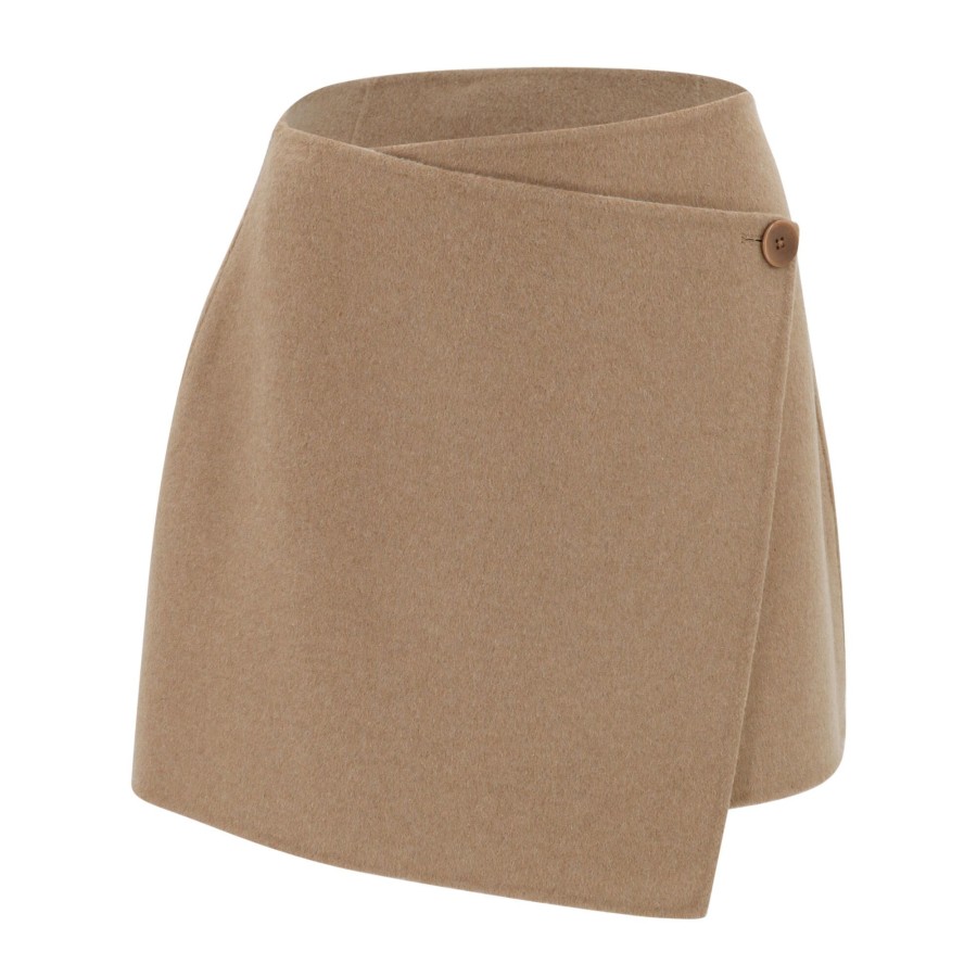 Clothing Proenza Schouler White Label | Reversible Double Face Skirt Camel/Off White