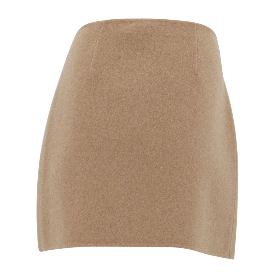 Clothing Proenza Schouler White Label | Reversible Double Face Skirt Camel/Off White