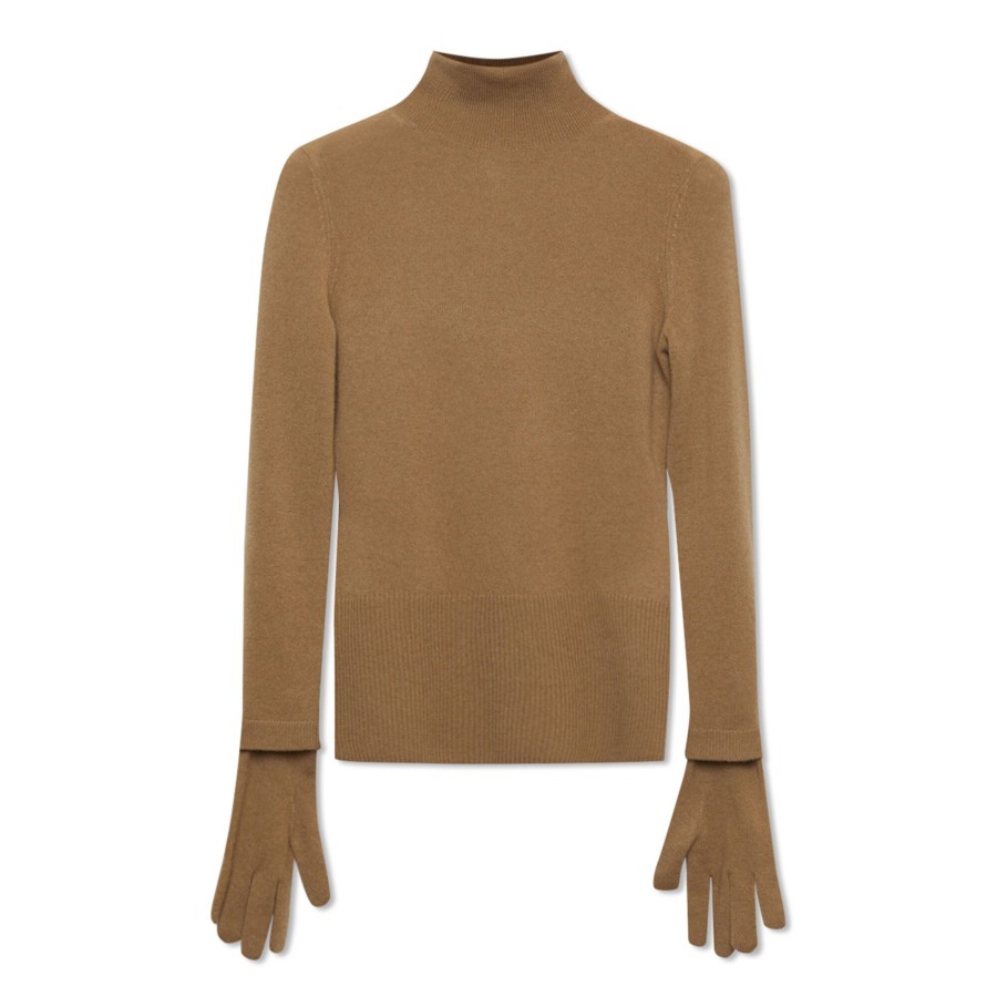 Clothing Simkhai | Dita Cashmere Gloved Turtleneck Grey