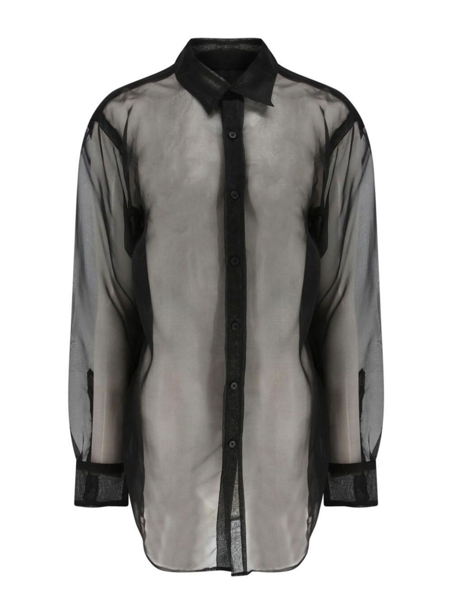 Clothing SPRWMN | Oversized Organza Shirt Off White