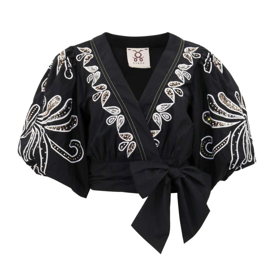 Clothing Figue | Sisi Top Black