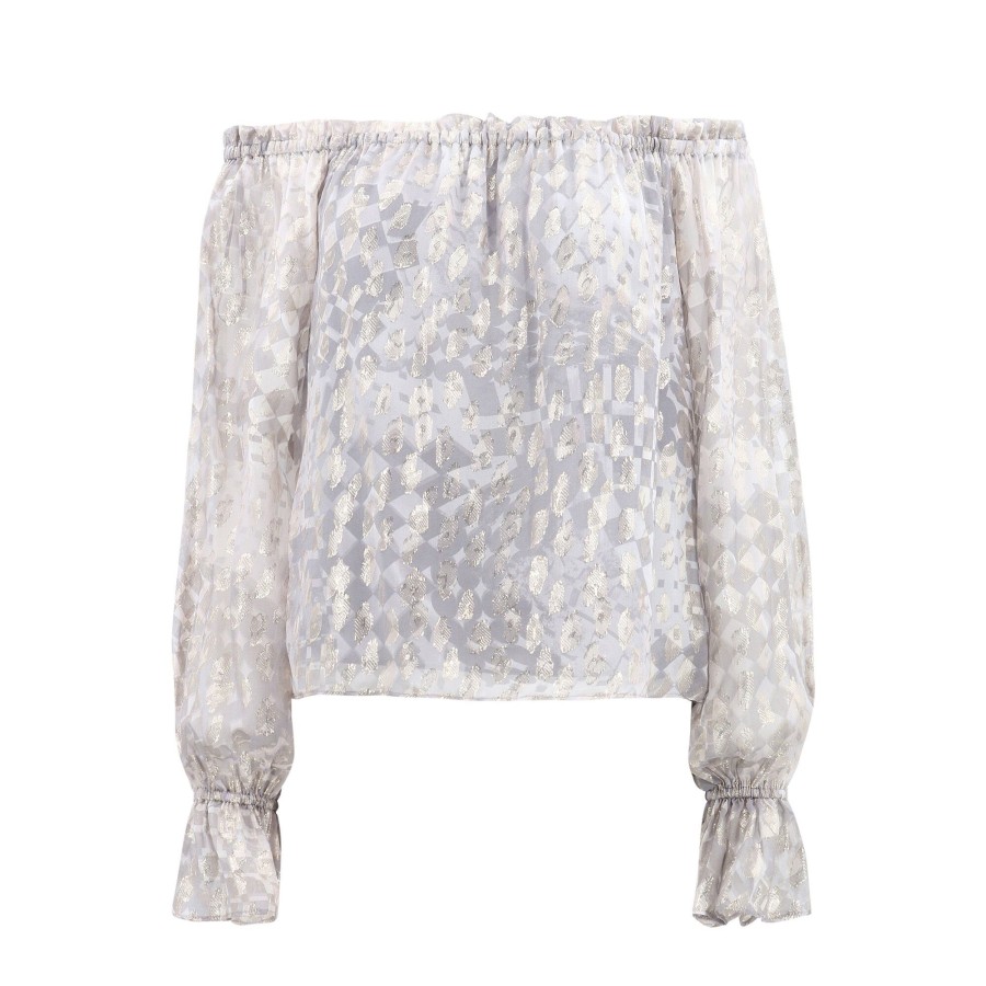 Clothing Ramy Brook | Morgan Off-The-Shoulder Top Slate