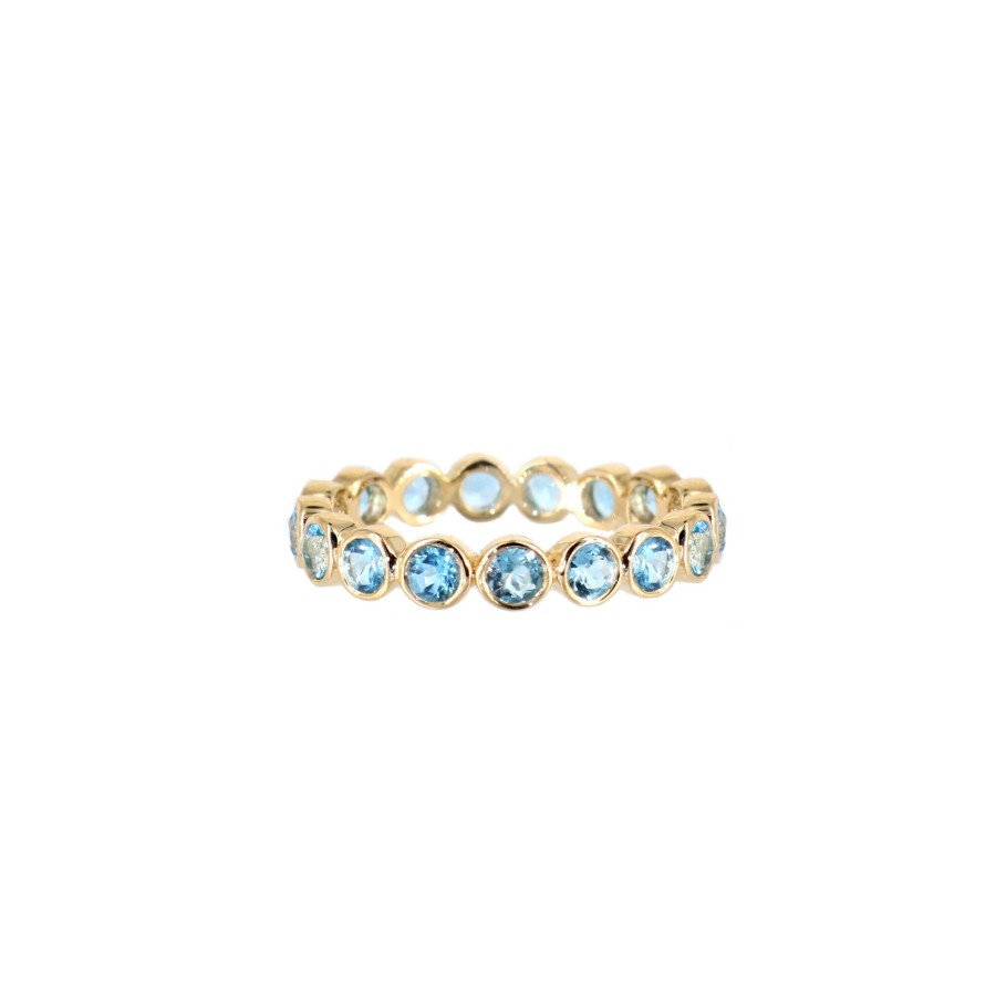 Jewelry Alison Lou | Bezel Eternity Band Blue Topaz