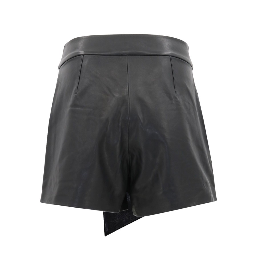 Clothing Derek Lam 10 Crosby | Covey Leather Mini Skort Black