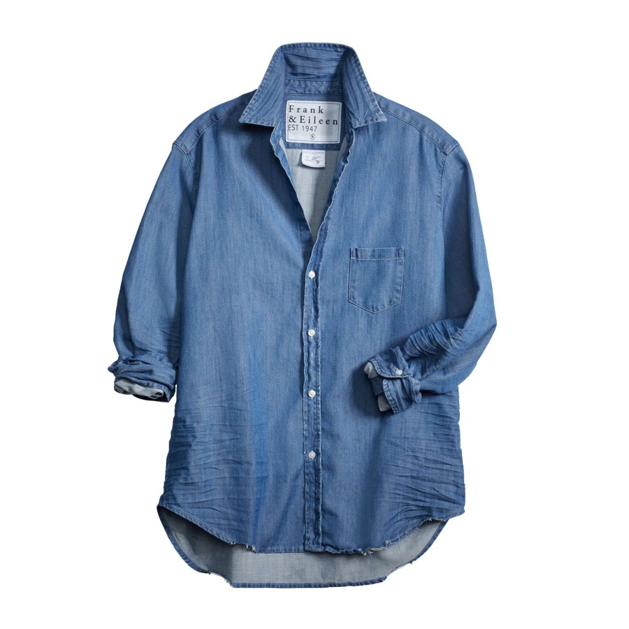 Clothing Frank & Eileen | Eileen Relaxed Denim Button-Up Shirt Vintage Stonewashed Indigo
