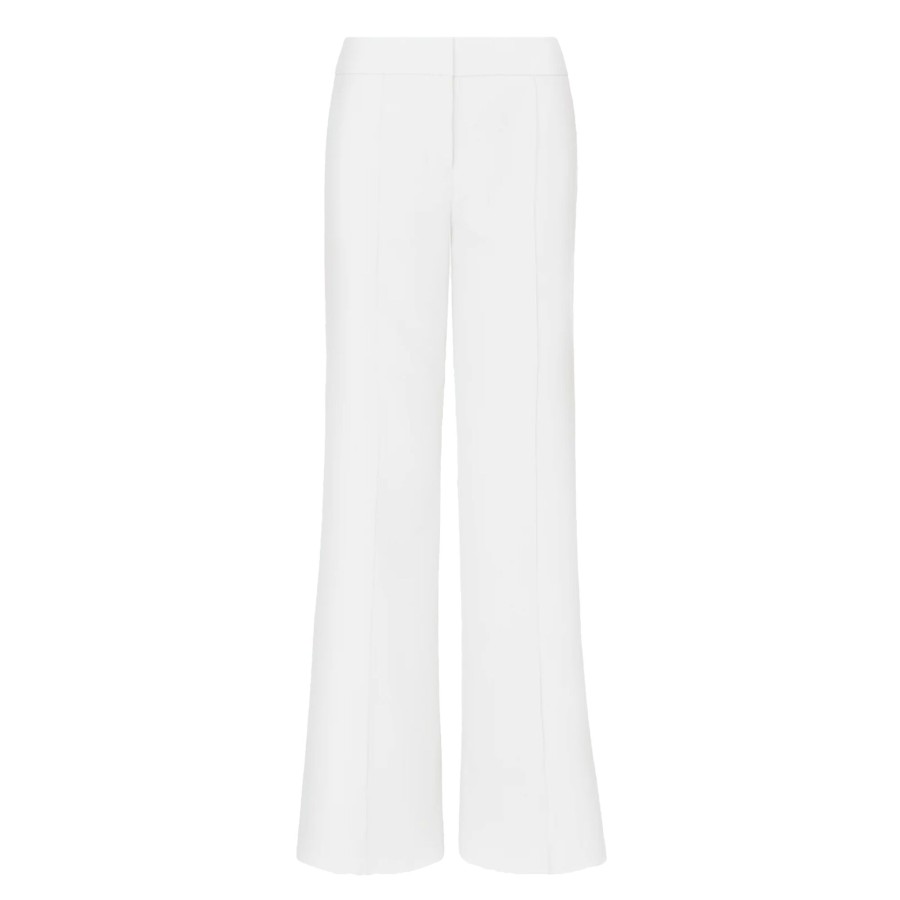 Clothing Milly | Nash Cady Wide-Leg Pant Ecru