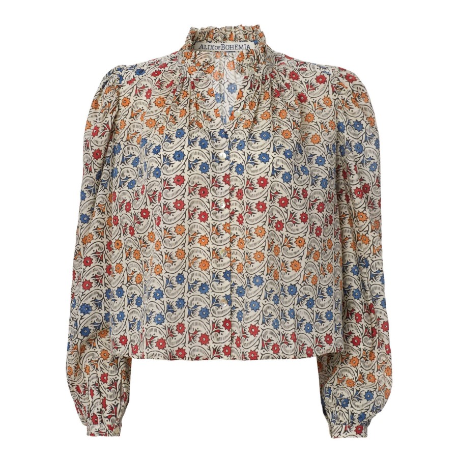 Clothing Alix of Bohemia | Annabel Wavy Daisy Shirt Multi