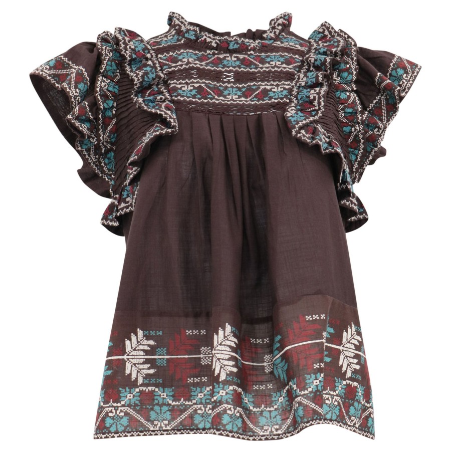 Clothing Sea | Ellabeth Flutter Sleeve Top Cream