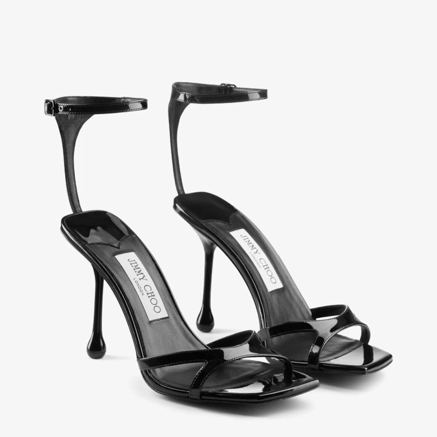 Shoes Jimmy Choo | Ixia 95Mm Ankle Strap Sandal Black