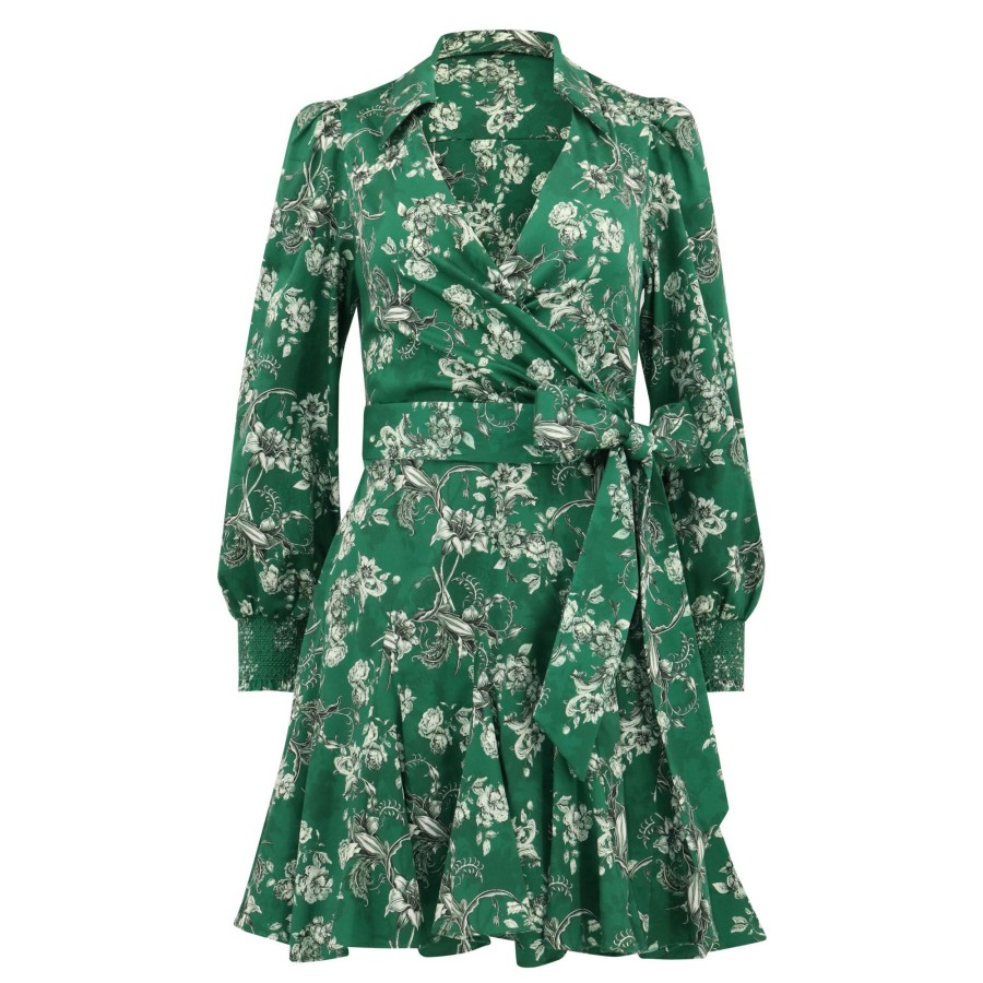 Clothing Alice + Olivia | Alisa Wrap Shirt Dress Central Park