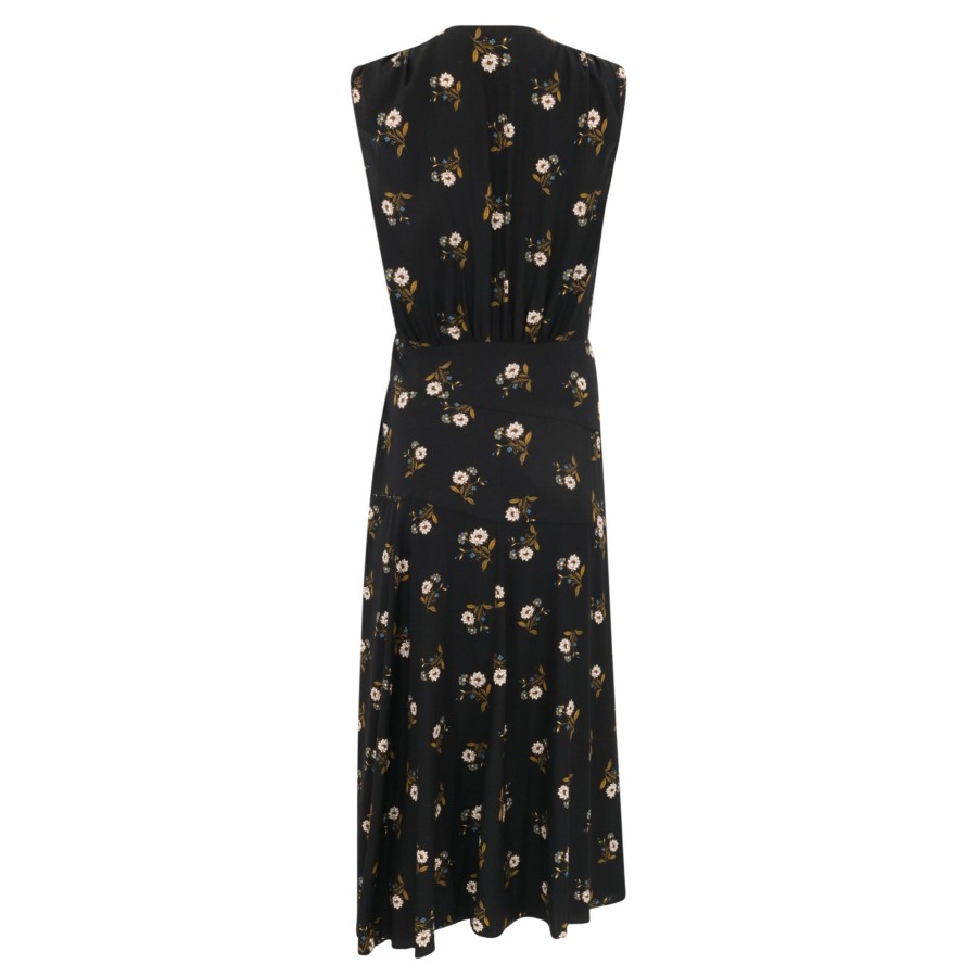Clothing Veronica Beard | Wixson Dress Black Multi