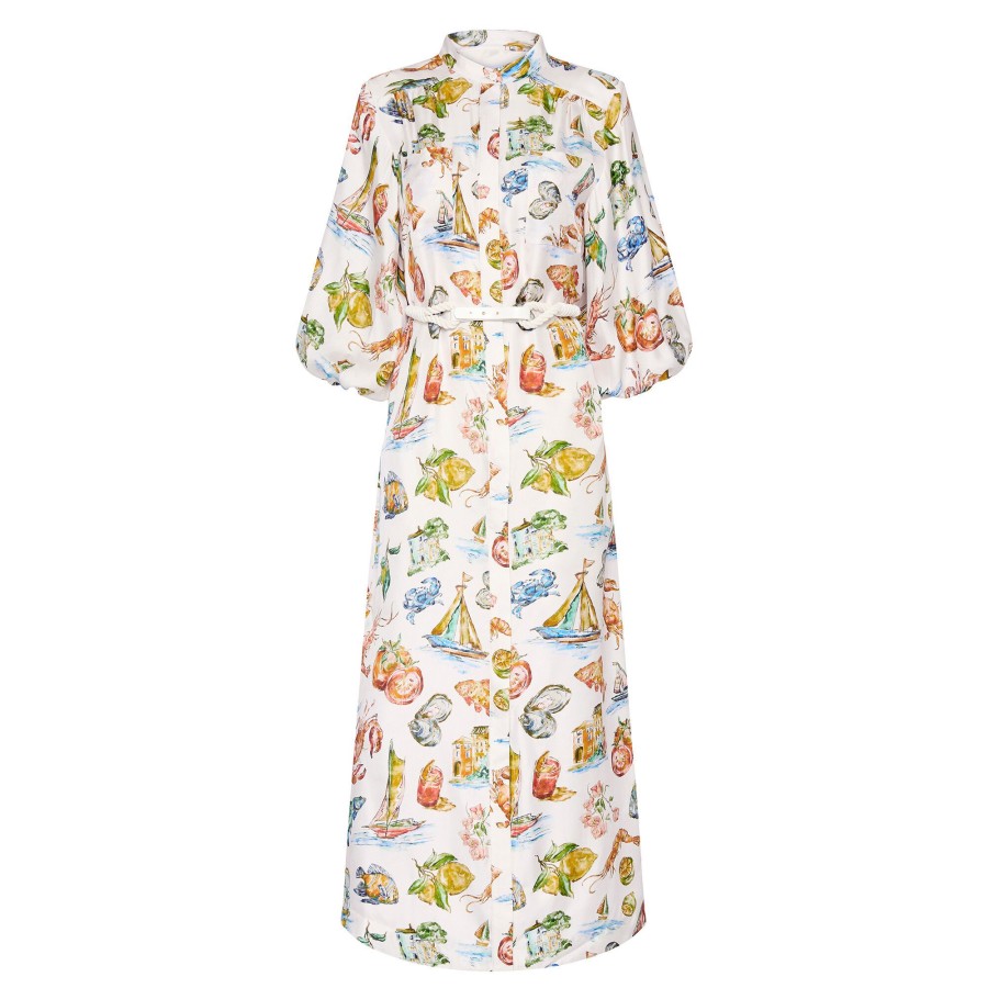 Clothing Rebecca Vallance | Ikaria Midi Dress Print