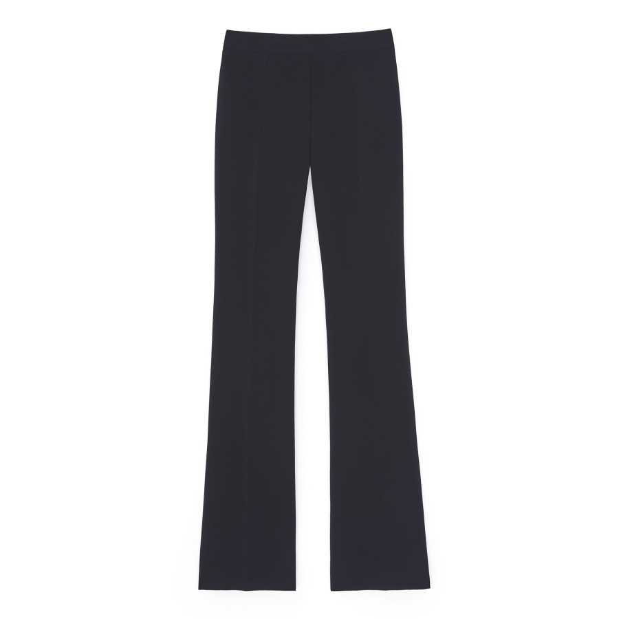 Clothing Lafayette 148 New York | Gates Side Zip Flared Pant Black