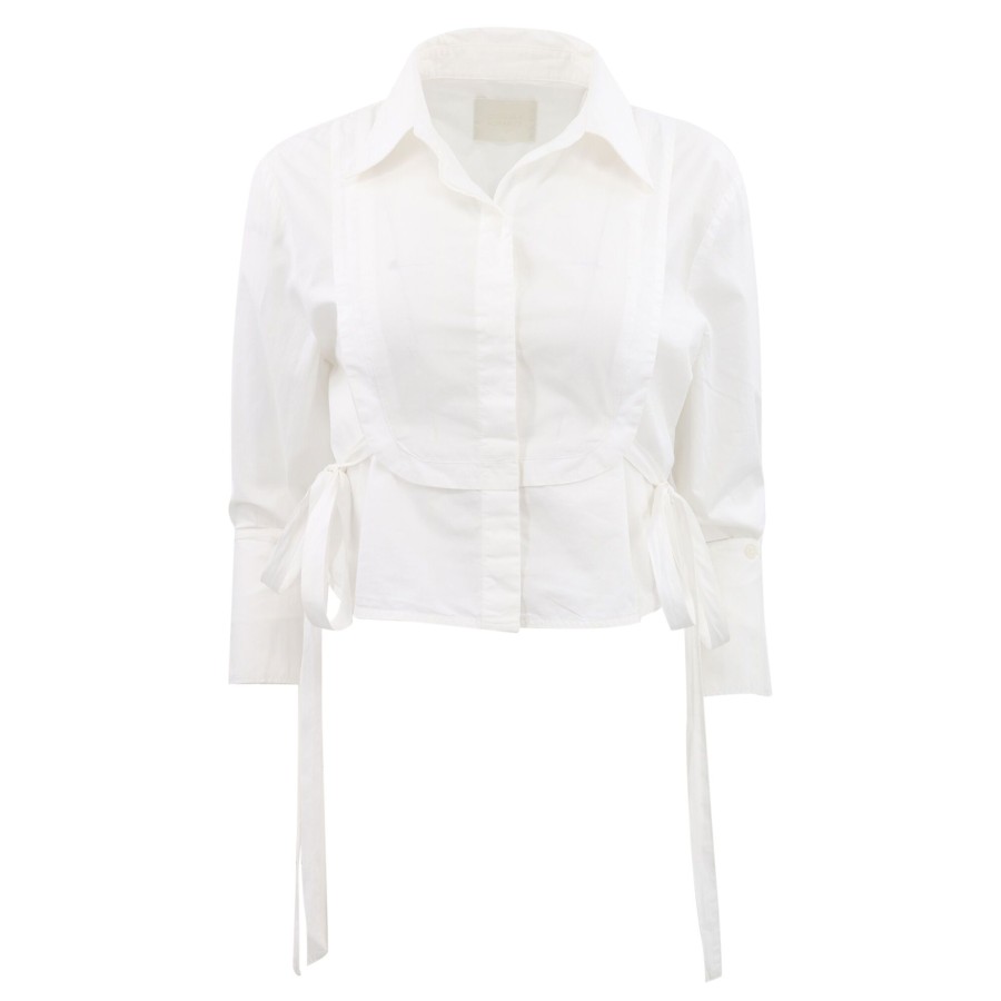 Clothing Citizens of Humanity | Virginia Tuxedo Bib Shirt Optic White