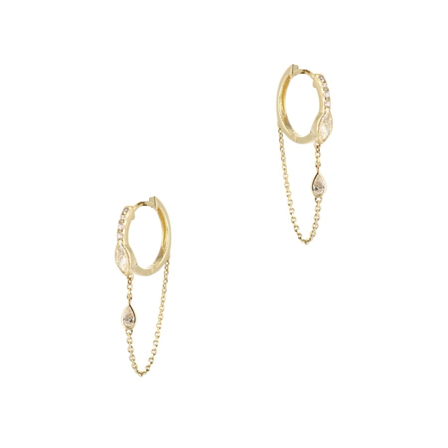 Jewelry Kastel Designs | Gypsy Fringe Huggies .46Ct