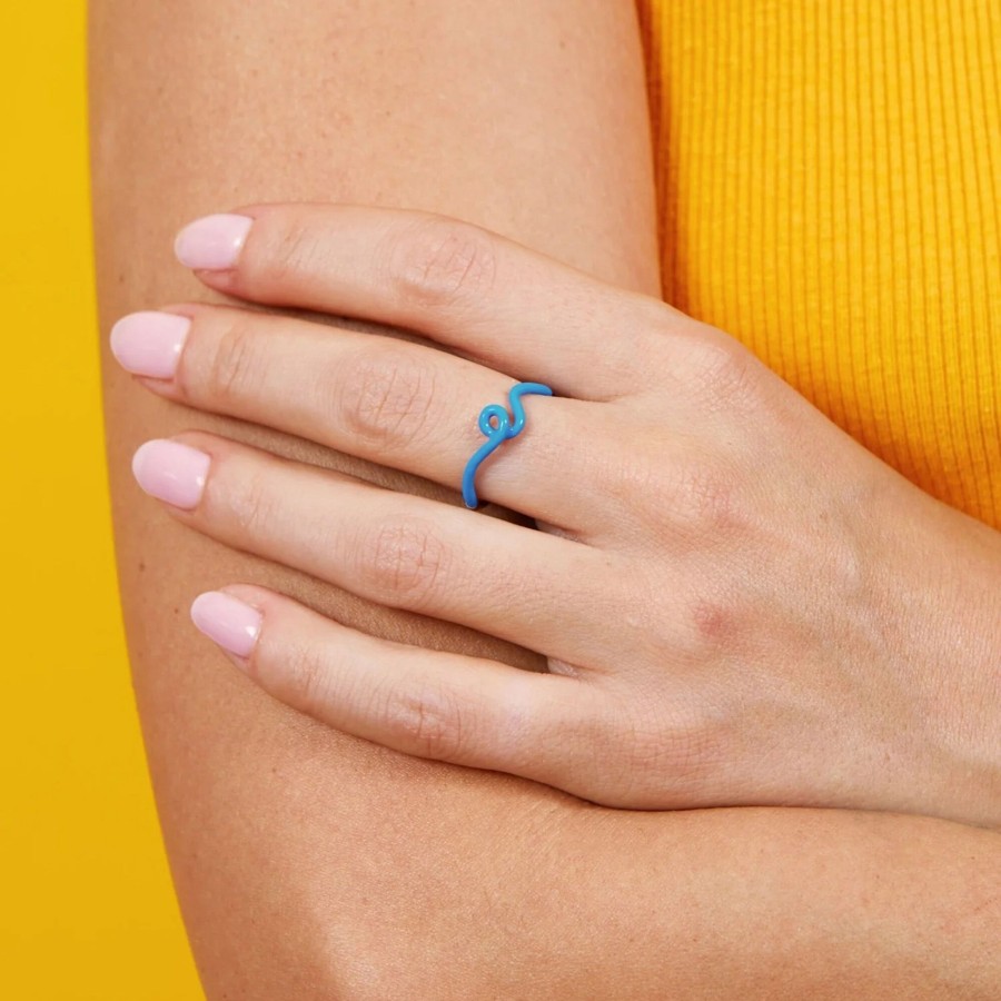 Jewelry Bea Bongiasca | Wave Stacking Ring Turquoise