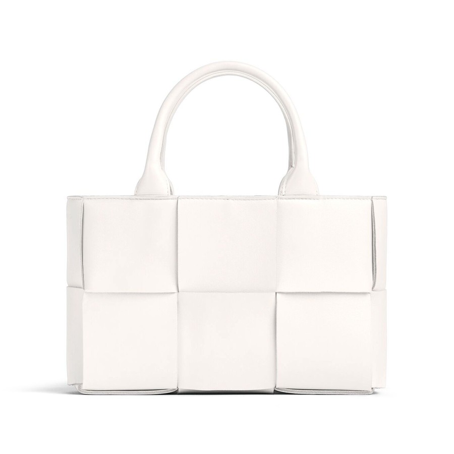 Handbags Bottega Veneta | Mini Arco Tote Bag White