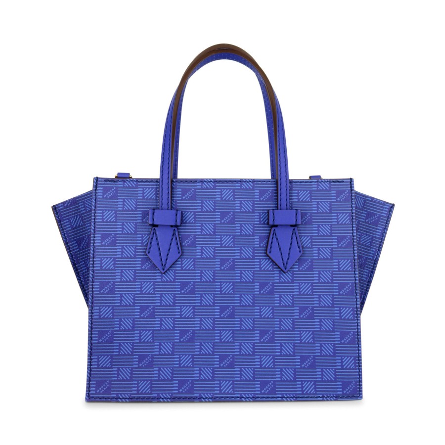 Handbags Moreau | Bregancon Pm Stand Up Tote Deep Blue