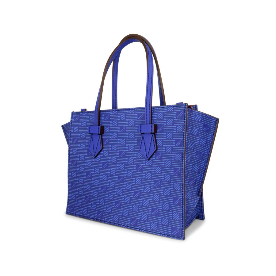 Handbags Moreau | Bregancon Pm Stand Up Tote Deep Blue