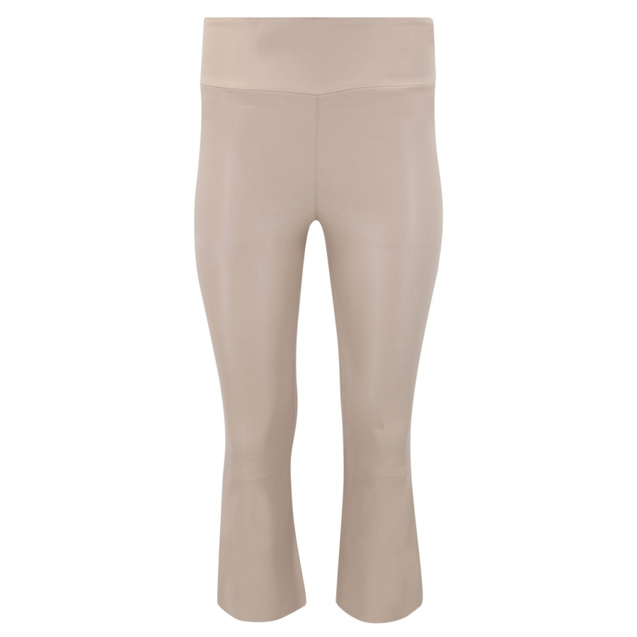 Clothing SPRWMN | Crop Flare Leggings Latte