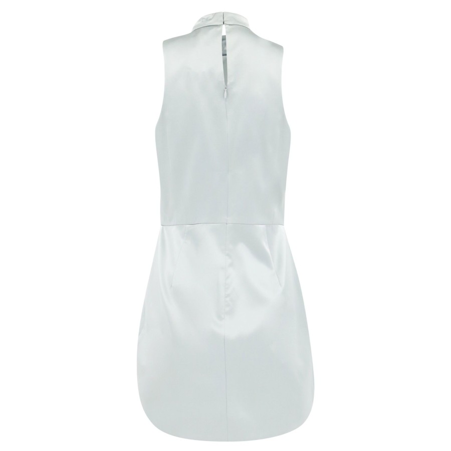 Clothing Amanda Uprichard | Marshall Silk Dress Sea Salt