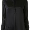 Clothing Vince | Silk Band Collar Blouse Opticwhi