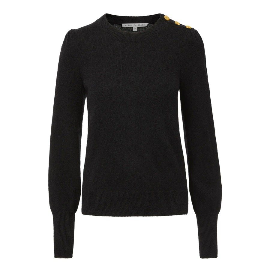 Clothing Veronica Beard | Nelia Cashmere Pullover Black
