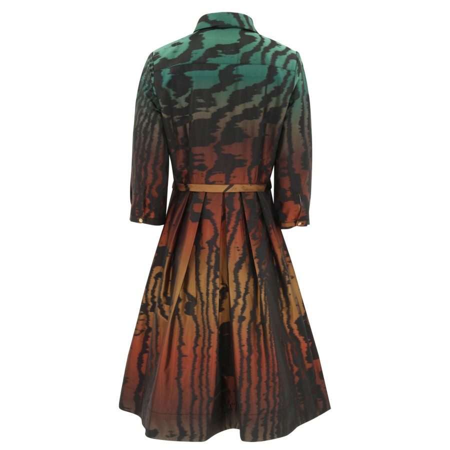 Clothing Hilton Hollis | Wood Grain Jacquard Dress Bronze