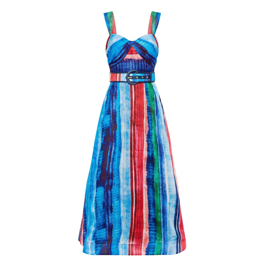 Clothing Rebecca Vallance | Rimini Midi Dress Print
