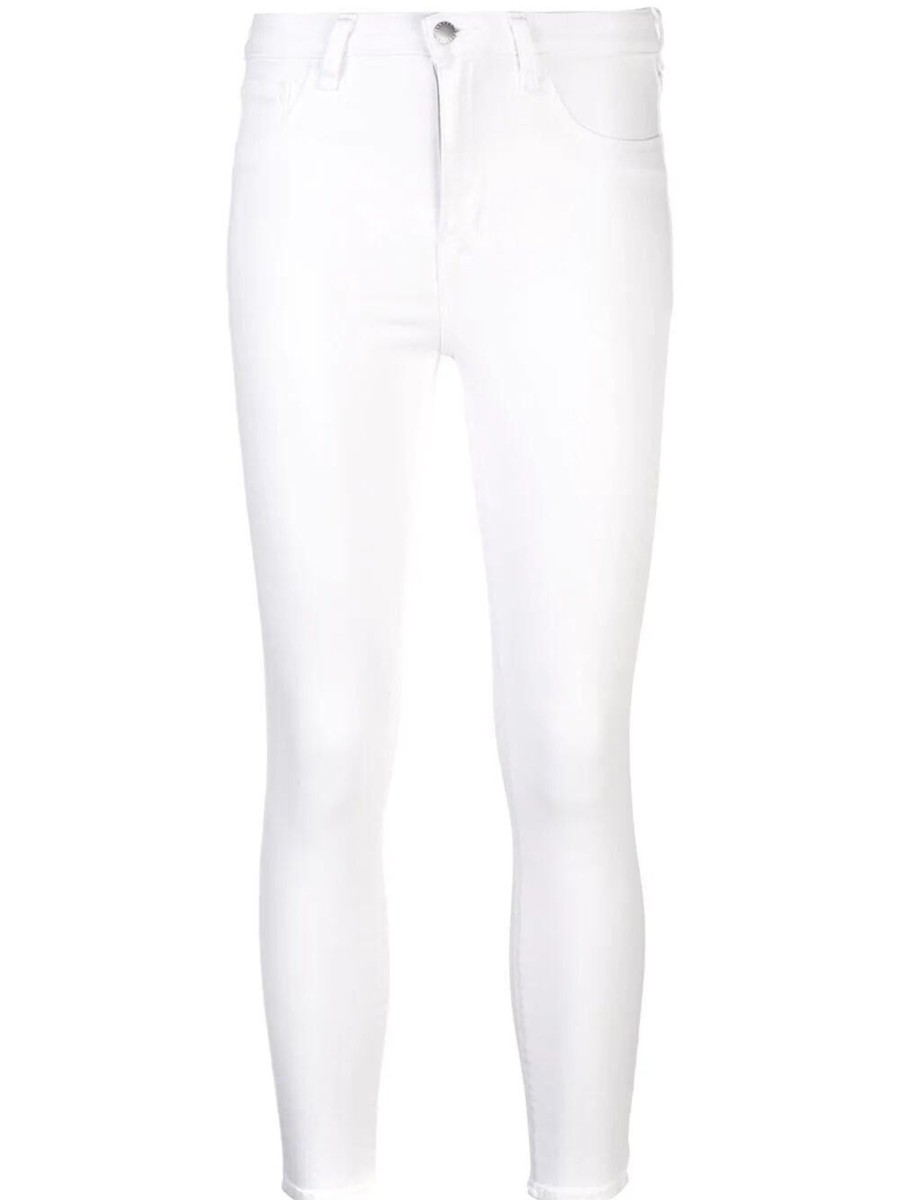 Clothing L'Agence | Margot Ankle Crop Jeans Blanc